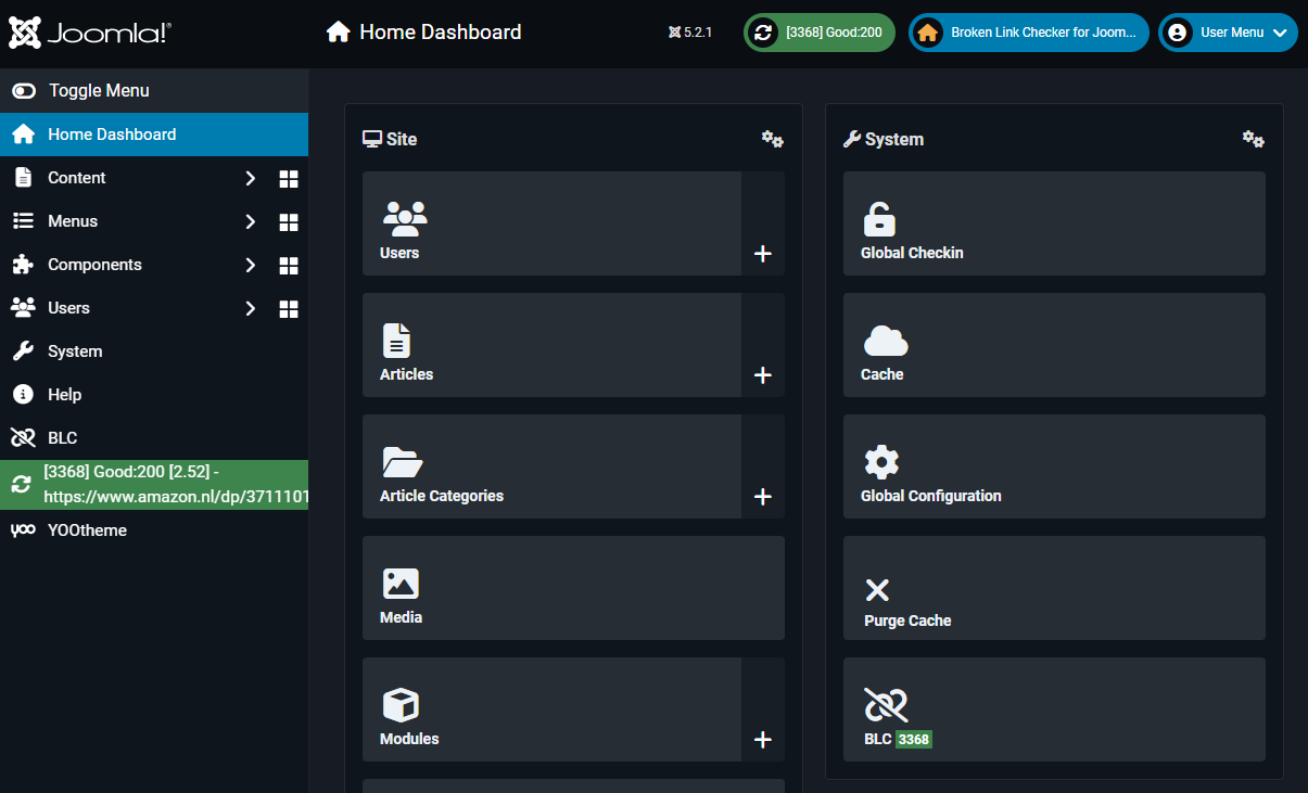 Pseudo Cron in the Administrator