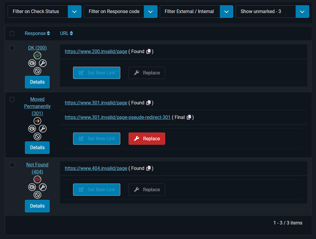 Checked Links Demo