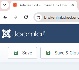 Example of a Joomla Administrator Favicon
