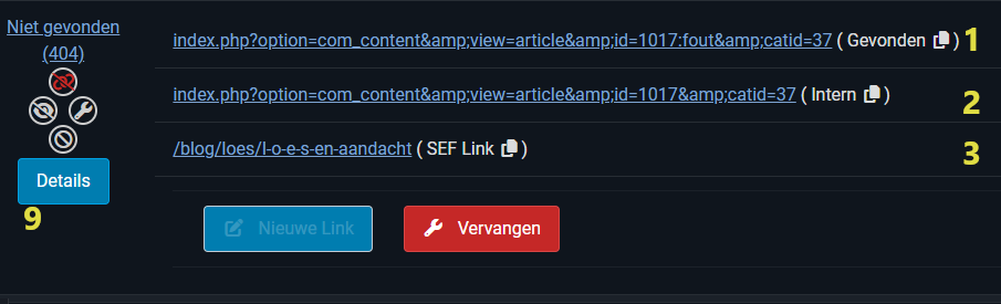 Internal Links in the Link Checker
