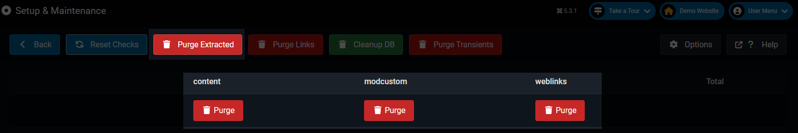 How to purge extracted links