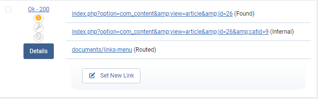 Example: Link without category